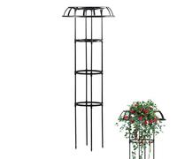 Support de : Acier extérieur Clématite en Parapluie extérieur, Support de en métal Parapluie, Support de Style Cage à tomates, Cadre de Support de Fleur