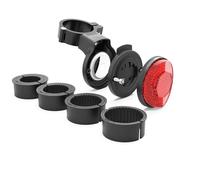 Support de Airtag Vélo, Airtag Velo Support Protection Antivol Caché en Aluminium,Support avec Réflecteur MTB pour Apple Air Tag Traceur GPS, Compatible avec Garmin Varia Radar Arrière de Vélo