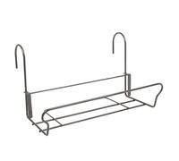 Support De Bac À Fleurs Universel Gris Avec Crochets De Sécurité 41,5x22cm