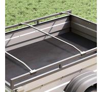 Support de bâche réglable - vidaXL - Argent - Aluminium - 100-145 cm - Léger - Résistant aux intempéries