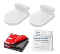 SUPPORT DE BADGE TÉLÉPÉAGE BIP PARE-BRISE UNIVERSELLE AUTOROUTE AUTO MOTO | REMPLACEMENT COMPATIBLE AVEC KAPSCH TS3203 | 1 FILM ADHÉSIF & 1 LINGETTE NETTOYANTE OFFERTE (2 SUPPORTS)