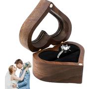 Support de bague de coeur: organisateur de bijoux de mariage, boîte à bagues de cérémonie | Boîte à bague de proposition en forme de cœur, boîte de rangement de bijoux pour boucles d'oreilles, mon