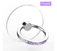 Support De Bague De Téléphone Portable En Diamant,Transparent,Poignée De Doigt,Transparent,Résistant À 360 °,Rotation,Compatible Avec Imorning.Purple Diamond.