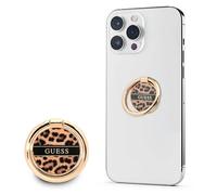 Support de bague pour Samsung Guess Leopard Brown