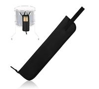 Support de baguettes de batterie pour batterie - Sac en nylon Oxford - Avec crochets de sol pour baguettes, maillets, débutants en bande - Noir, Noir