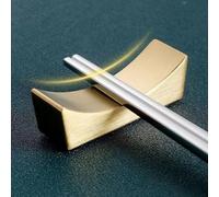 Support de baguettes robuste en acier inoxydable 304 pour soutenir cuillères, fourchettes comme support de table pour les besoins quotidiens de repas (doré)