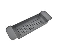 Support de baignoire, plateau de baignoire télescopique antidérapant pour vin pour serviette pour bougie(gris)