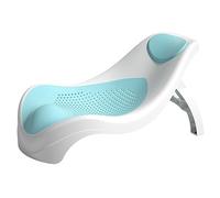 Support de baignoire pour bébé, support de douche pliable antidérapant pour bébé avec trous respirants pour le bain des nouveau-nés (bleue)