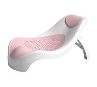 Support de baignoire pour bébé, support de douche pliable antidérapant pour bébé avec trous respirants pour le bain des nouveau-nés (rose)