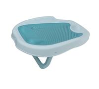 Support de Bain Pliable pour bébé avec Ajustement Universel, Support de Baignoire à Motif Creux pour Nourrissons, Conception Ergonomique, Drainage Rapide, Antidérapant (BLUE