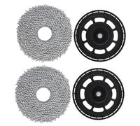 Support de balai de rechange avec coussinets compatibles avec Roborock et pour aspirateur robot Saros 10R/Z70, construction en plastique et microfibre
