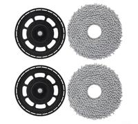 Support de balai de rechange avec kit de serpillères, compatible avec les aspirateurs Roborock et Saros 10R Z70, cadre en plastique et coussinets lavables pour l'entretien du sol