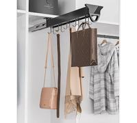 Support De Balai Et De Serpillère Extractible, Organisation Et Rangement De La Buanderie, Organisateur De Rangement Coulissant Pour Placard, Crochets D'organisation Du Garage(1PCS,46cm/18.11inch)