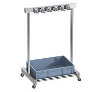Support de Balai et serpillière Mobile en Acier Inoxydable, pour serpillières humides, pour écoles, hôpitaux, usines, hôtels, Restaurants et bassins d'eaux Grises,Grey Water Basin
