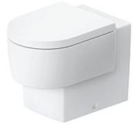 Support de balcon Duravit WC 207109AC00 37x54cm, 4,5 l, sans rebord, sortie horizontale, blanc Satin mat