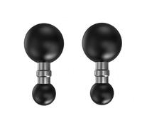 Support de balle de 1 pouce à tête de balle de 0,67 pouces compatible avec adaptateur RAM Dual Ball Socket Bras (Lot de 2, SZZS-R10), noir R10 x 2