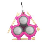 Support de balle de golf, housse en silicone souple pour 3 balles de golf, sac de transport portable, support de protection pour balles de golf pour hommes et femmes, lilas, Voir description, Voir