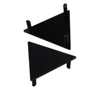 Support de ballon triangulaire de 130 mm pour ballon de football | Construction en acrylique, pour une vue claire comme du cristal, s'adapte aux boules standard, affichage de bureau à domicile