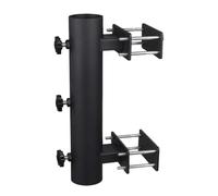 Support de balustrade - Support de parasol résistant à la rouille et sans perçage - Montage de clôture de parasol - Accessoire d'extérieur robuste - Appareil de cour distinctif - Outil fiable pour une