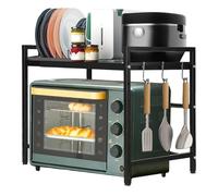 Support de banc pour micro-ondes - Support portable pour four à micro-ondes, organisateur de cuisine résistant à l'usure | étagère à micro-ondes multicouche extensible, grille pour micro-ondes