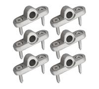 Support De Bar - Trou Auvent En Métal 6x | Œillets Remplacement Des Œillets Muraux De Mur | Espions En Acier Inoxydable De 8 Mm | Outil De Punch De Trou Pour Les Caravanes | Brackets De Tente, Monture