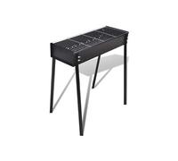 Support de barbecue au charbon de bois Carré 75x28 cm