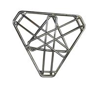 Support de barbecue de camping en acier inoxydable - Support de barbecue pliable - Barbecue trépied compact pour feu ouvert | Support de barbecue robuste en acier inoxydable 304 pour cuisiner en plein