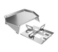 Support de Barbecue Pliable en Acier Inoxydable, Base Surélevée | Anneau Rond pour Wok et Casseroles, Usage Extérieur, Résistant la Rouille, pour Feux de Camp et Repas en Plein Air