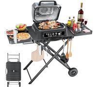 Support de barbecue pour Ninja Woodfire OG701 OG850 OG951, support de table de four à pizza pour Onni 12, chariot de barbecue à pliage rapide pour Blackstone, Cuisinart, avec grille d'aération (76,2