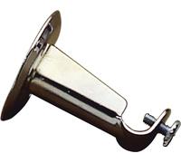 Support de barre 12 mm.Ø chromé avant rond