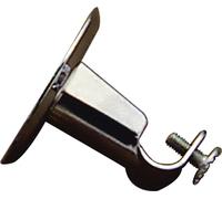 Support de barre 12 mm.Ø Chrome Plafond rond