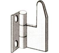 Support de barre à charnière droite passage 12mm - HERCULE - 4234 Noir G