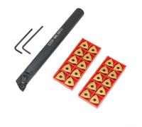 Support de barre d'alésage de tour Contenu : 20 inserts en carbure pour S20R MWLNR08 avec 2 clés pour une utilisation facile