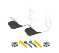 Support de barre de son réglable pour installation de cloisons sèches en brique en béton, cadre en métal, couleur blanche, support robuste pour barre de son avec patchs adhésifs