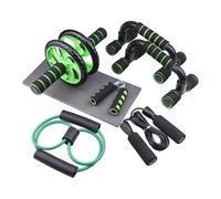 Support De Barre De Traction À Roulettes Ab, Équipement De Fitness, Poignée De Corde À Sauter, 7 Pièces