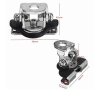 Support De Barre D'éclairage De Voiture En Acier Inoxydable, 2 Pièces/Ensemble, Lampe De Travail Led, Support De Montage, Lampe Antibrouillard, Pince À Capot, Accessoires De Voiture