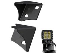 Support de barre LED pour pare-brise, fermeture éclair Rack Offroad 2 pièces - Support stable pour lumières, compatible avec les véhicules de voiture LED ATV Moto Cross et Dirt Bike