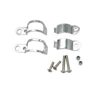 Support de barre lumineuse Support de lampe de fourche de clignotant de moto 30-45 mm pour Harley Cafe Racer Bobber Honda CB Phare Support de serrage