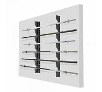 Softee Olympic Bar Rack 9 Bars Argenté