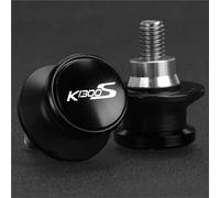 Support de basculante CNC Vis de Support de Moto pour BMW K1300S 2009-2017 2016 2015 2014 2013 2012 2011 2010, bobines de Bras oscillant CNC de 8MM, Curseur arrière(Black 8M)