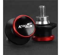Support de basculante CNC Vis de Support de Moto pour BMW K1300S 2009-2017 2016 2015 2014 2013 2012 2011 2010, bobines de Bras oscillant CNC de 8MM, Curseur arrière(Red 8M)