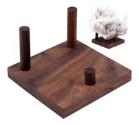 Support De Base D'affichage À Boule De Support De Minéral en Bois pour Le Support De Rangement De Table Roche De Minerais De Minéraux Cristallins