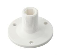 Support de base d'antenne en nylon de 25 mm avec filetage mâle, idéal pour les applications marines, offrant stabilité et fixation sûre pour les antennes de bateau