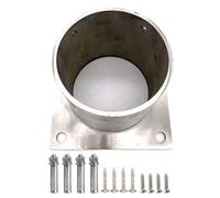 Support de Base de Poteau de tonnelle d'ancrage de Montants de Garde-Corps de terrasse, kit de Support de Colonne de boîte aux Lettres, Support de Poteau Rond en Acier Inoxydable avec boulons et