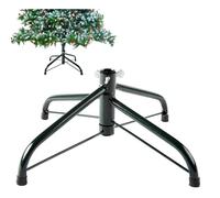 Support de base de sapin de Noël artificiel de 45 cm, en fer et caoutchouc avec vis moletée pour sapin de Noël de 1.9cm(vert)
