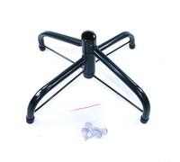 Support de base en métal pour arbres de Noël pliables de 1,2 à 1,8 m de haut avec trépied en fer, prend en charge un diamètre de poteau central inférieur à 3,5 cm, comprend 3 vis de fixation pour un