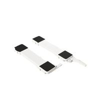 Support de base for machine à laver, réglable, fixe, antidérapant, amortisseur, universel, for appareils électroménagers, avec poulie et cadre rehausseur(White 55cm)