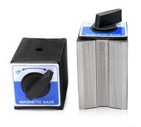 Support de base magnétique pour indicateur de cadran, plage de 0 à 10 mm avec précision de 0,01 mm, montage à rainure en V, support de 60 kg, (support de clignotant)