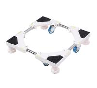 Support de base mobile de machine à laver, base mobile de réfrigérateur avec 4 roues universelles, réglable en longueur largeur