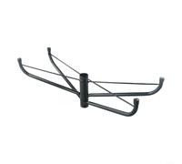 Support de base pliable en métal conçu pour les arbres de Noël artificiels de 1,2 à 1,8 m de haut, supporte un poids allant jusqu'à 13 0,9 kg, comprend 3 vis de fixation avec structure de trépied en